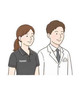 医師とインストラクター